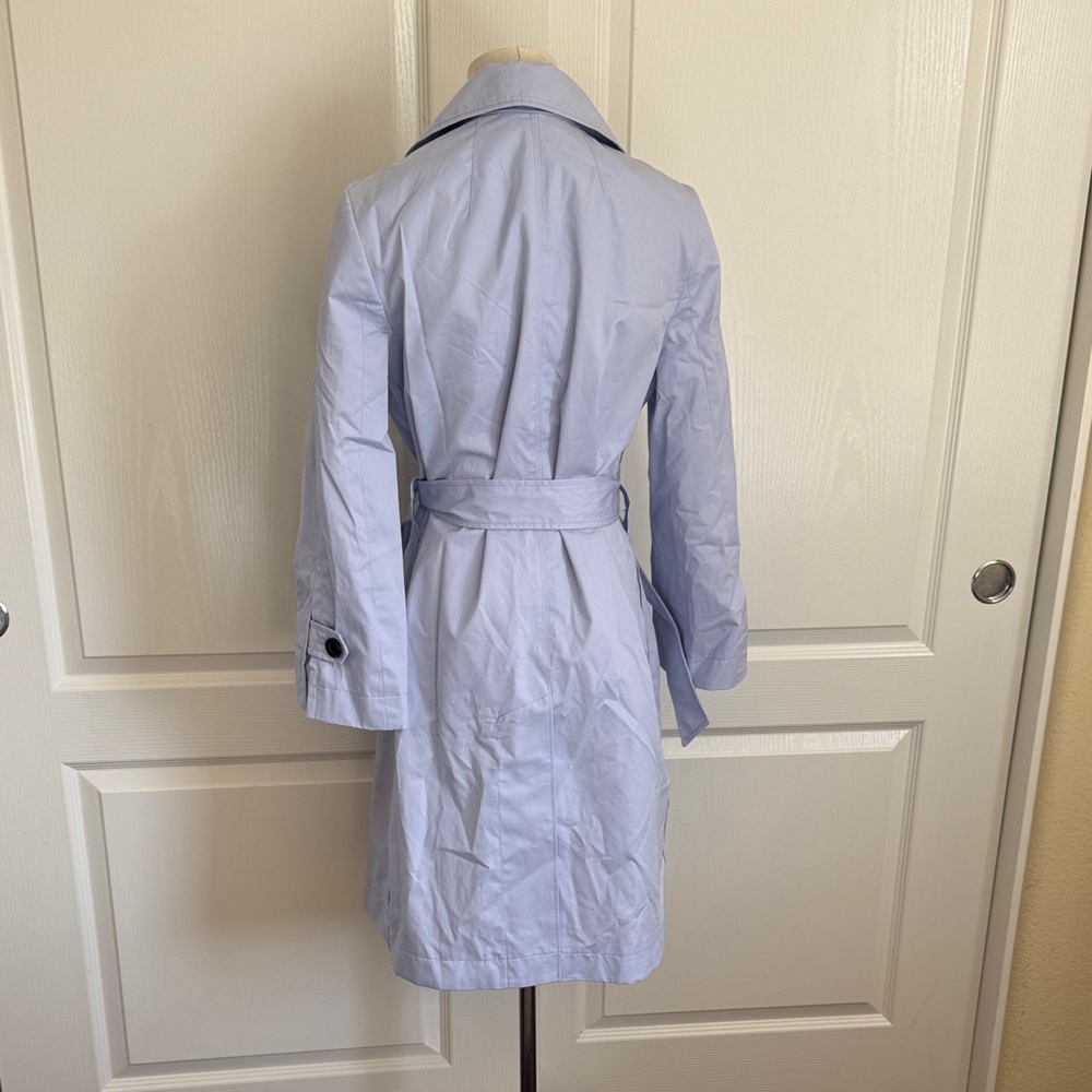 Banana Republic Sky Blue Trench Coat - Picture 3 of 5